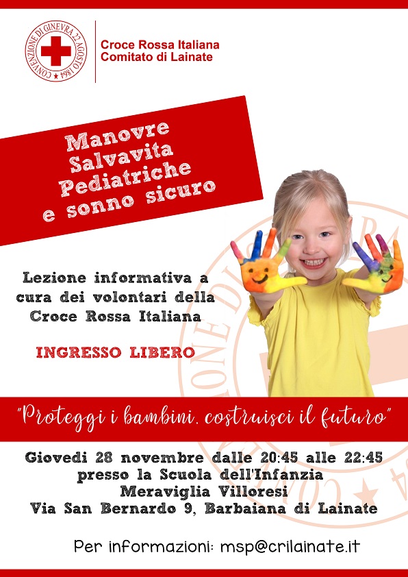 "Proteggi i bambini, costruisci il futuro!" - Lezione informativa sulle Manovre Salvavita Pediatriche