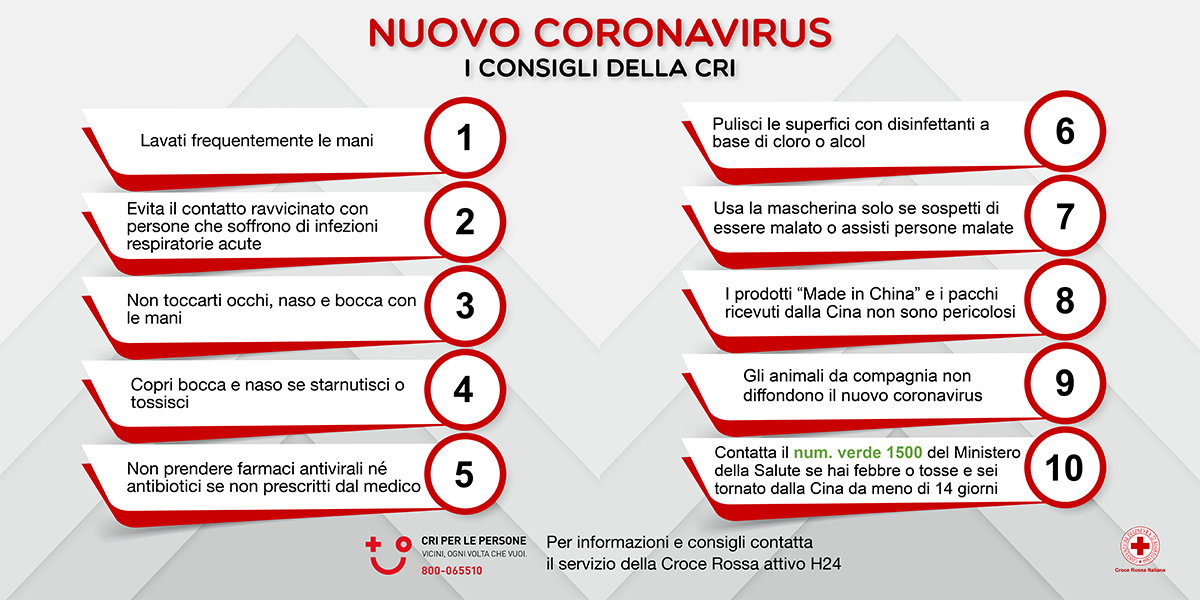 consigli coronavirus